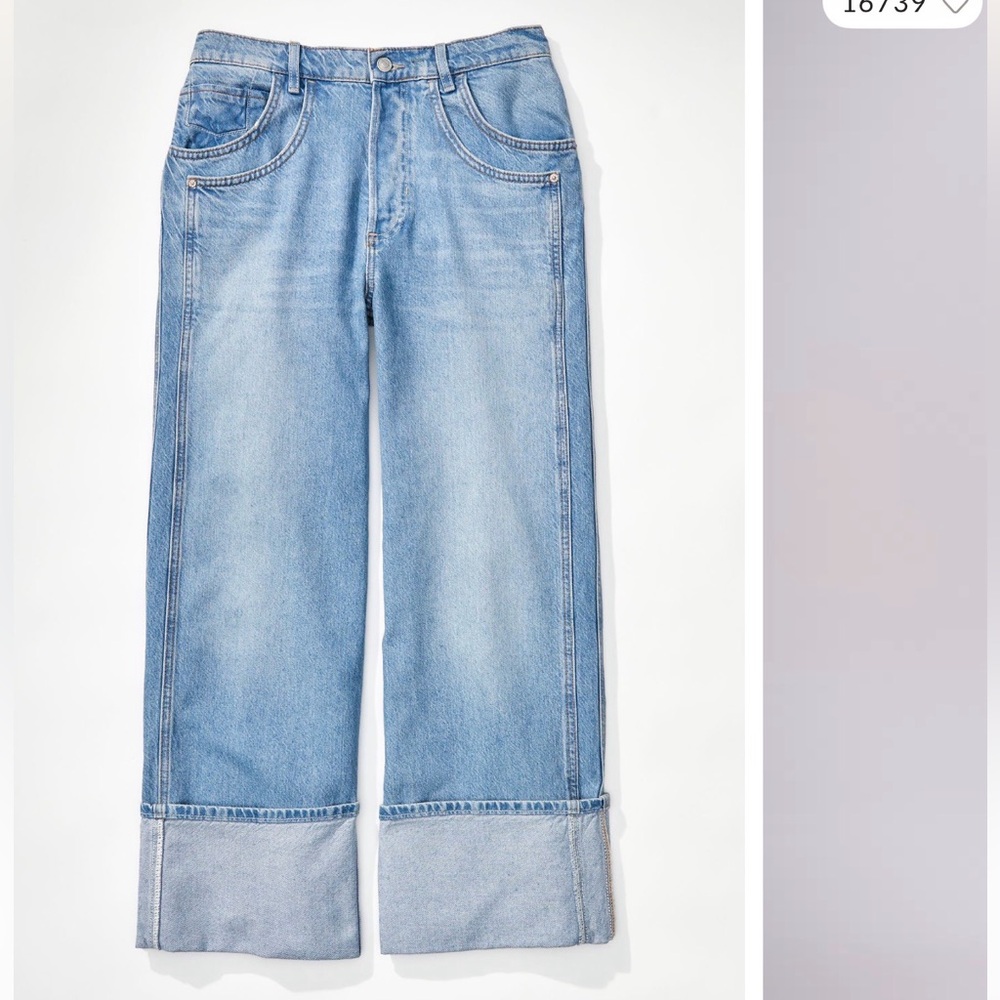 Free People Final Countdown Low Rise Cuffed Boyfriend jeans